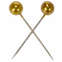 daiktų Pearl galvos kaiščiai Auksiniai Ø15mm 75mm