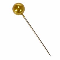 daiktų Pearl galvos kaiščiai Auksiniai Ø15mm 75mm