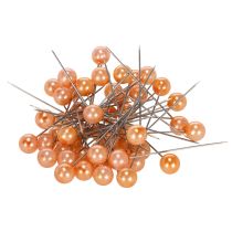 daiktų Karoliukų smeigtukai oranžiniai Ø10mm 60mm