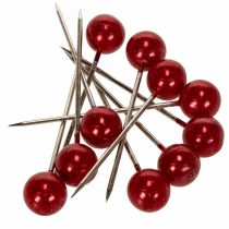 daiktų Pearl Head Pins Red Ø15mm 75mm