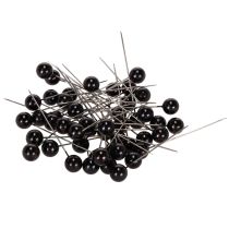 daiktų Karoliukų segtukai juodi Ø10mm 60mm