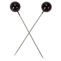 daiktų Karoliukų segtukai juodi Ø10mm 60mm