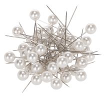 daiktų Pearl galvutės kaiščiai balti Ø10mm 60mm