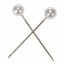 daiktų Pearl galvos kaiščiai balti Ø15mm 75mm