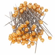 daiktų Perlų galvutės adatos Ø6mm 65mm oranžinės spalvos