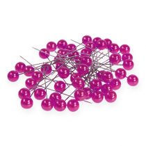 daiktų Pearl Head Pins Pink Ø10mm 60mm