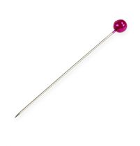 daiktų Perlų galvutės adatos Ø6mm 65mm rožinės spalvos