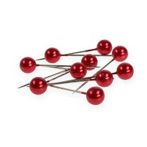 daiktų Pearl Head Pins Red Ø15mm 75mm