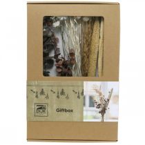 daiktų Dekoratyvinė džiovintų gėlių puokštė, rožinių laukinių gėlių mišinys, „pasidaryk pats“ rinkinys, kūrybinga stalo dekoracija, 30–35 cm aukščio