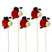daiktų Plant Plug Ladybug Decoration Gėlių Kištukas 27,5cm 9 Vnt