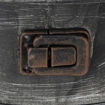 daiktų Vazonas, dekoratyvinė kepimo forma, nuimama sodinimo forma, metalinė dekoracija Ø24cm, aukštis 7,5cm