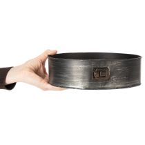 daiktų Vazonas, dekoratyvinė kepimo forma, nuimama sodinimo forma, metalinė dekoracija Ø24cm, aukštis 7,5cm