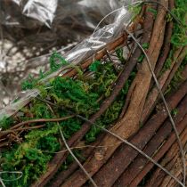 daiktų Planter Heart Vine Moss 21cm x 26cm H6cm