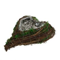 daiktų Planter Heart Vine Moss 21cm x 26cm H6cm