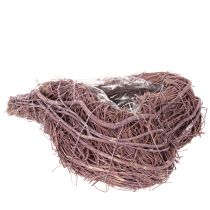 daiktų Dekoratyvinė širdis iš šakelių su sodinimo folija, 20 cm, 2 vnt.