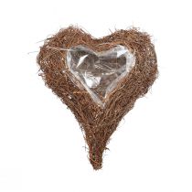 Širdies vynmedžio širdelės dubuo natūralus Salim 21×20,5×6 cm