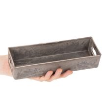 daiktų Kompaktiškas stačiakampis padėklas, universalus dekoravimui ir sodinimui, 23 cm