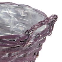 Augalų krepšelis apvalus tamsiai violetinis Ø20cm H10cm