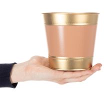 daiktų Metalinis augalų vazonas/gėlių vazonas/sodintuvas, Ø13cm, aukštis12cm, 4 dalys