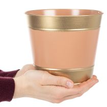 daiktų Metalinis augalų vazonas/gėlių vazonas, Ø17 cm, aukštis 14,5 cm, 4 dalys