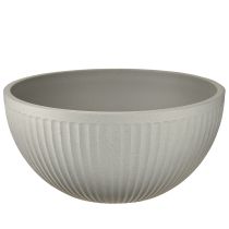 daiktų Augalų vazonas, plastikinis, pilkas, margas dubuo su grioveliais, Ø30 cm