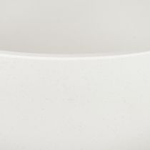 daiktų Augalų vazonas, plastikinis, apvalus, baltas, Ø25 cm, aukštis 12 cm