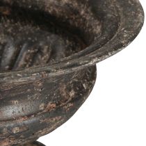 daiktų Augalų taurė Antique Look juoda ruda Ø20cm H15cm
