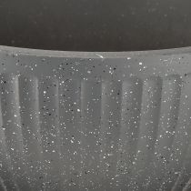 daiktų Augalų vazonas, plastikinis, antracito spalvos, Ø35cm, aukštis16.5cm