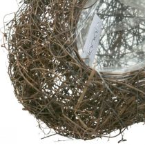 daiktų Augalų dubuo širdies kapinės, vynmedžių širdis sodinimui 26cm