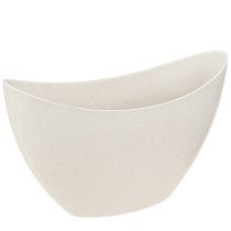 daiktų Augalinės valties plastikinis dubuo smėlio spalvos 24×10×15cm 3vnt