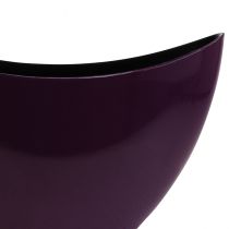 daiktų Augalinės valties dekoratyvinis dubuo violetinis 20×9cm H12cm