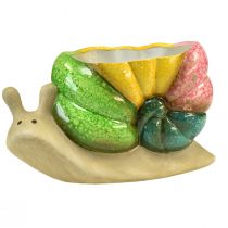 daiktų Dekoratyvinis sraigių augalų vazonas keraminis gėlių vazonas spalvingas 19×8,5×11cm