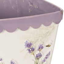 daiktų Gėlių vazonas karutis su stilingu levandų imitacijos raštu 46 cm