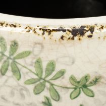 daiktų Keraminis augalų vazonas su gėlių raštu, kambario dekoracija, 18 cm