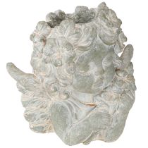 daiktų Vazono angelo figūrėlės, akmens figūrėlė, kapo dekoracija, 19,5 × 12 × 19,5 cm