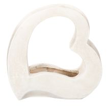 daiktų Širdies formos dekoracija sodinimui ir gėlių kompozicijoms, atviras dizainas, moderni širdies forma, 19 cm