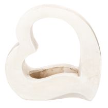 daiktų Širdies formos dekoracija sodinimui ir gėlių kompozicijoms, atviras dizainas, moderni širdies forma, 19 cm