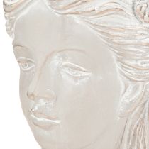 daiktų Moters skulptūra vazonas, išlietas iš akmens, antikvarinis vaizdas 21 × 17,5 × 33,5 cm