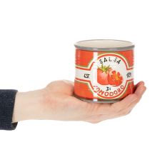 daiktų Dekoratyviniai keraminiai augalų vazonai su pomidorų raštu stilingam namų akcentui, 14 cm, 3 vnt. rinkinys