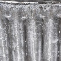 daiktų Metalinis augalų vazonas, dekoratyvinis vazonas su rankenomis, sodintuvas, vazonas Ø16,5 cm