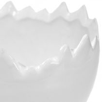 Augalinis vazonas kiaušinio lukštas baltas Ø12cm H9cm 2vnt