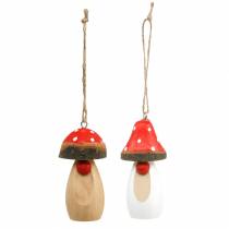 daiktų Grybas medžiui pakabinti baltas, rudas asorti 6,5/8cm 8 vnt