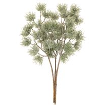 daiktų Dirbtinė eglės šaka, didelė pušies šaka žiemos dekoracijai, 55 cm, 3 vnt.