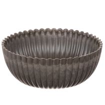 daiktų Briaunotas dubuo, antracito spalvos, dekoratyvinis dubuo, apvalus, 15 cm, 2 vnt.