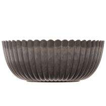 daiktų Briaunotas dubuo, antracito spalvos, dekoratyvinis dubuo, apvalus, 15 cm, 2 vnt.