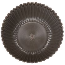daiktų Briaunotas dubuo, antracito spalvos, dekoratyvinis dubuo, apvalus, 15 cm, 2 vnt.