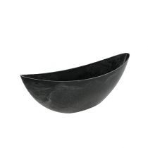 daiktų Plastikinė valtis antracito ovalus 39cm x 12,5cm H13cm 1 vnt.