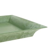 Plastikinė plokštė žalia kvadratinė 19,5 cm x 19,5 cm