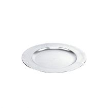 Plastikinės lėkštės sidabrinės Ø17cm 10p
