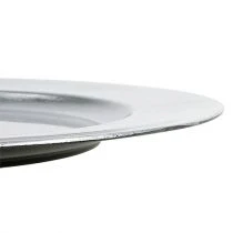 daiktų Plastikinės lėkštės sidabrinės Ø17cm 10p